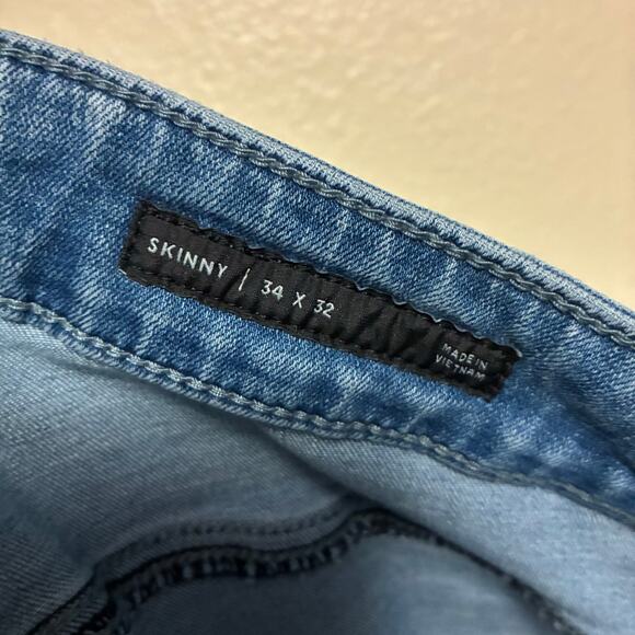 Pacsun Active Stretch Skinny Blue Jeans Mens Size 34x32 - Picture 8 of 10